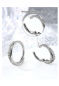 Double Cross Hoop Piercing Earring EPH262