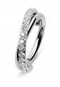 Double Cross Hoop Piercing Earring EPH262