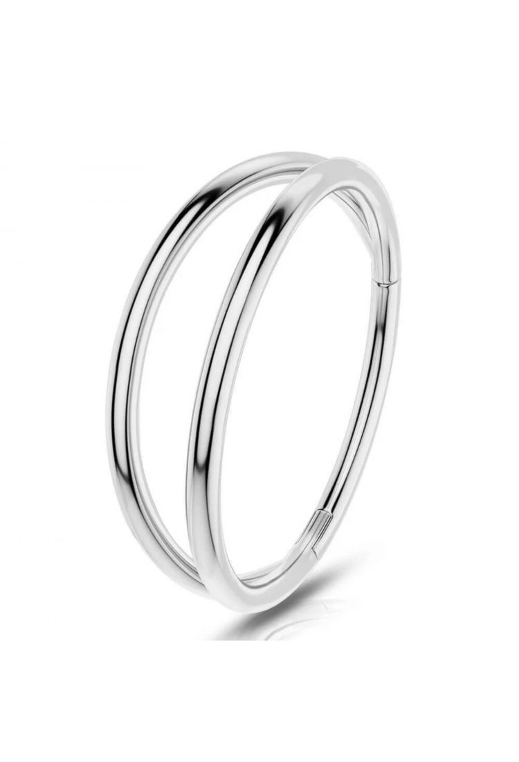 Double Thin Hoop Piercing Earring EPH264