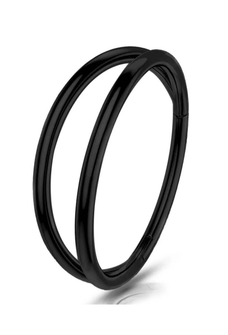 Double Thin Hoop Piercing Earring EPH264