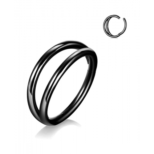 Double Thin Hoop Piercing Earring EPH264
