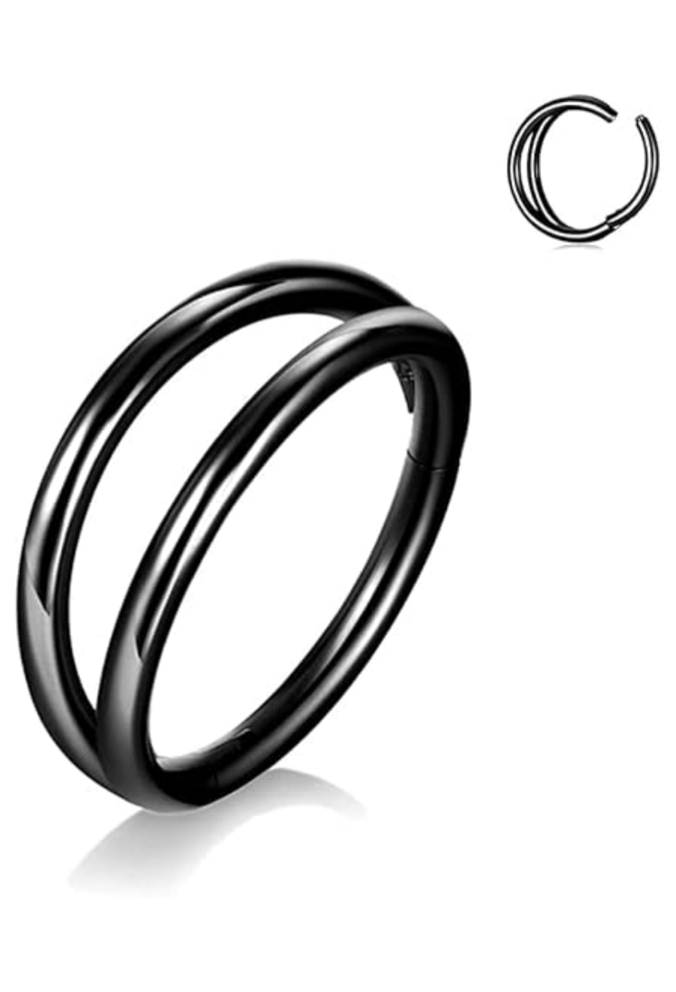 Double Thin Hoop Piercing Earring EPH264