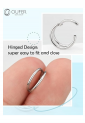 Double Thin Hoop Piercing Earring EPH264