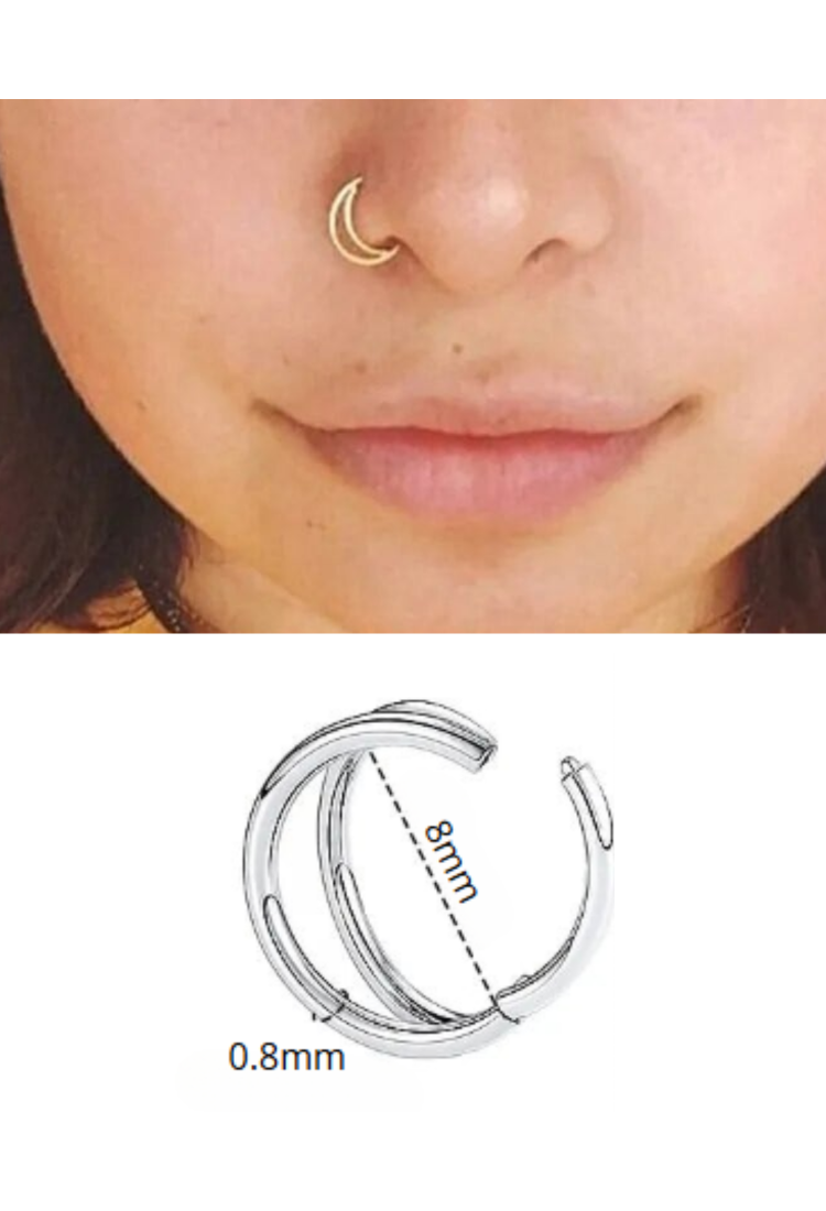 Double Thin Hoop Piercing Earring EPH264