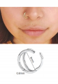 Double Thin Hoop Piercing Earring EPH264