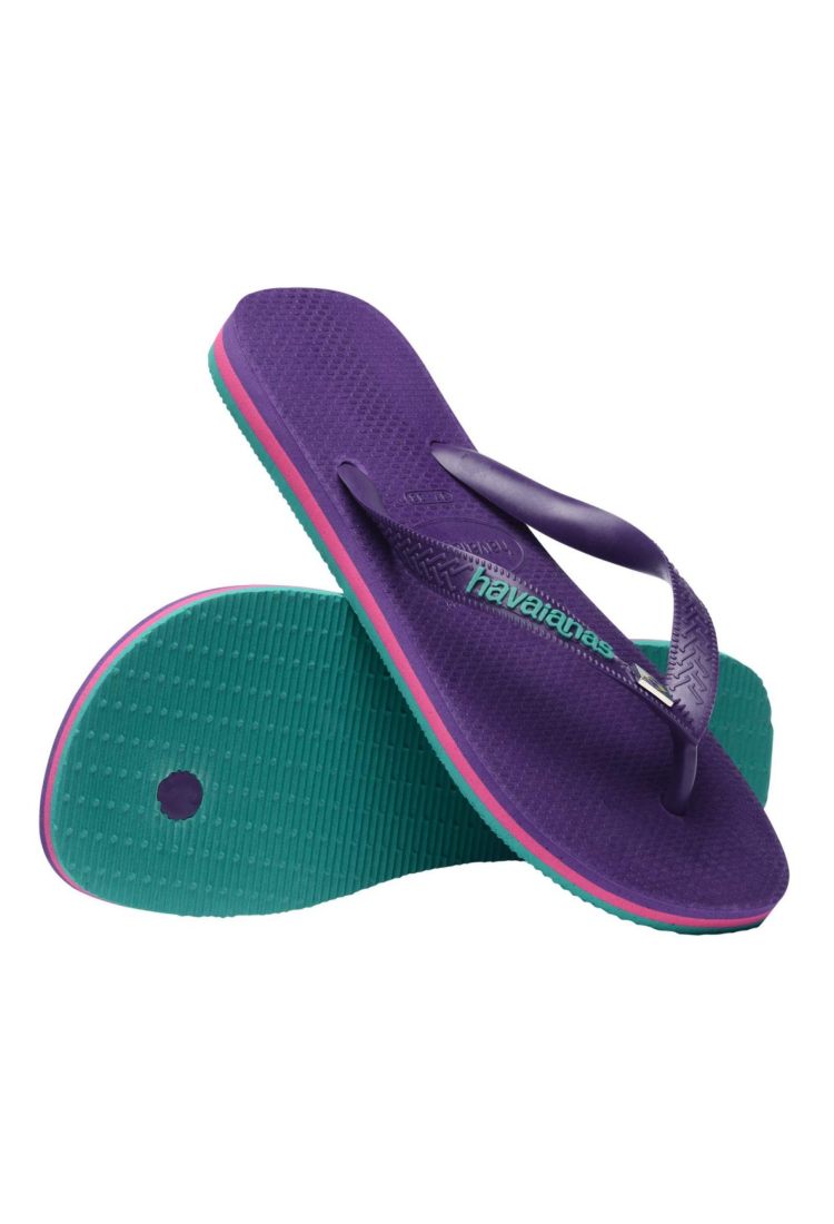 Havaianas Brasil Layers Flip Flops New Purple FHP461