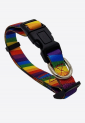 Κολάρο-περιλαίμιο σκύλου Rainbow/Space K004, ιμάντας, κούμπωμα κλιπ