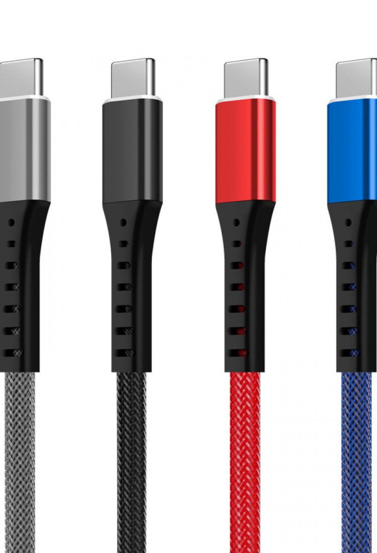 Black USB to Type C charging and data transfer cable