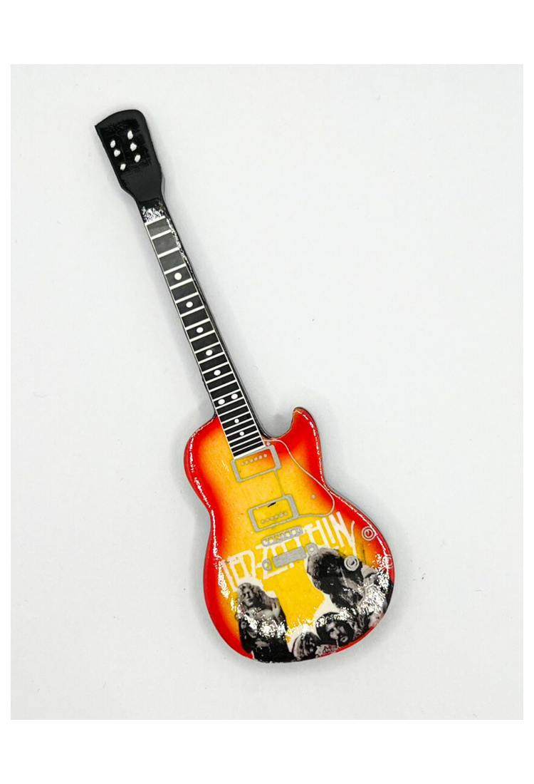 Led Zeppelin LKR996 Guitar Keychain / Magnet