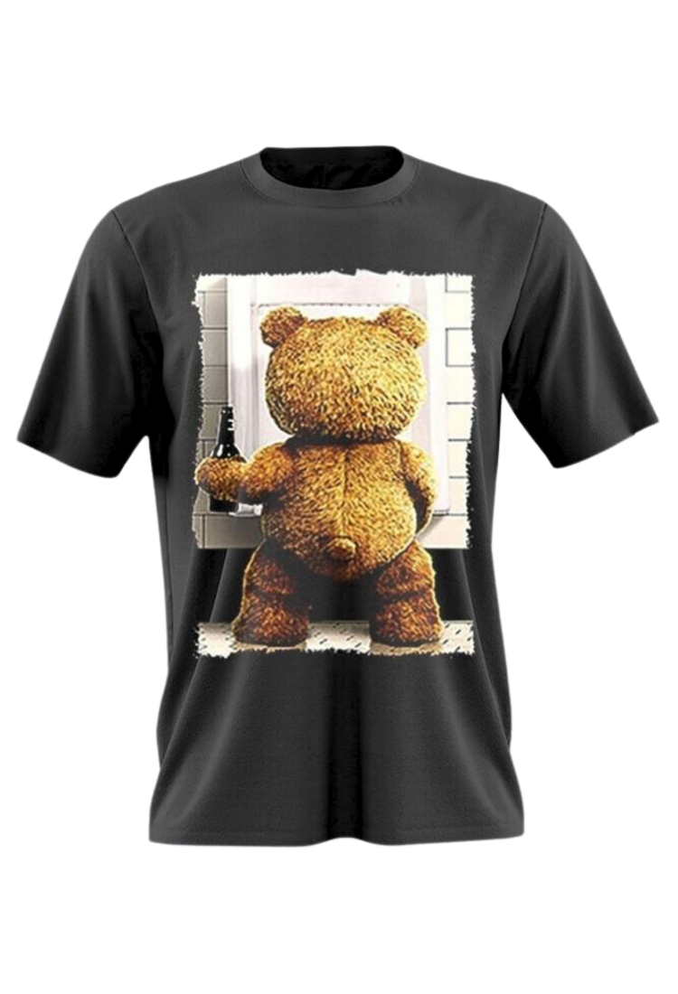 Αντρική Μπλούζα Ted in the Urinal Black MB2