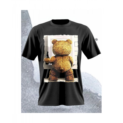 Αντρική Μπλούζα Ted in the Urinal Black MB2