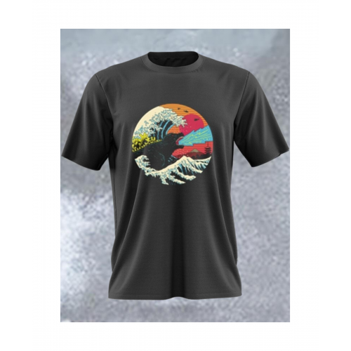 Αντρική Μπλούζα Retro Wave Kaiju MB434