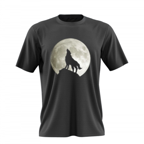 Men's Wolf With Moon T-Shirt MB669