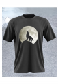 Men's Wolf With Moon T-Shirt MB669 Men's Wolf With Moon T-Shirt MB669
