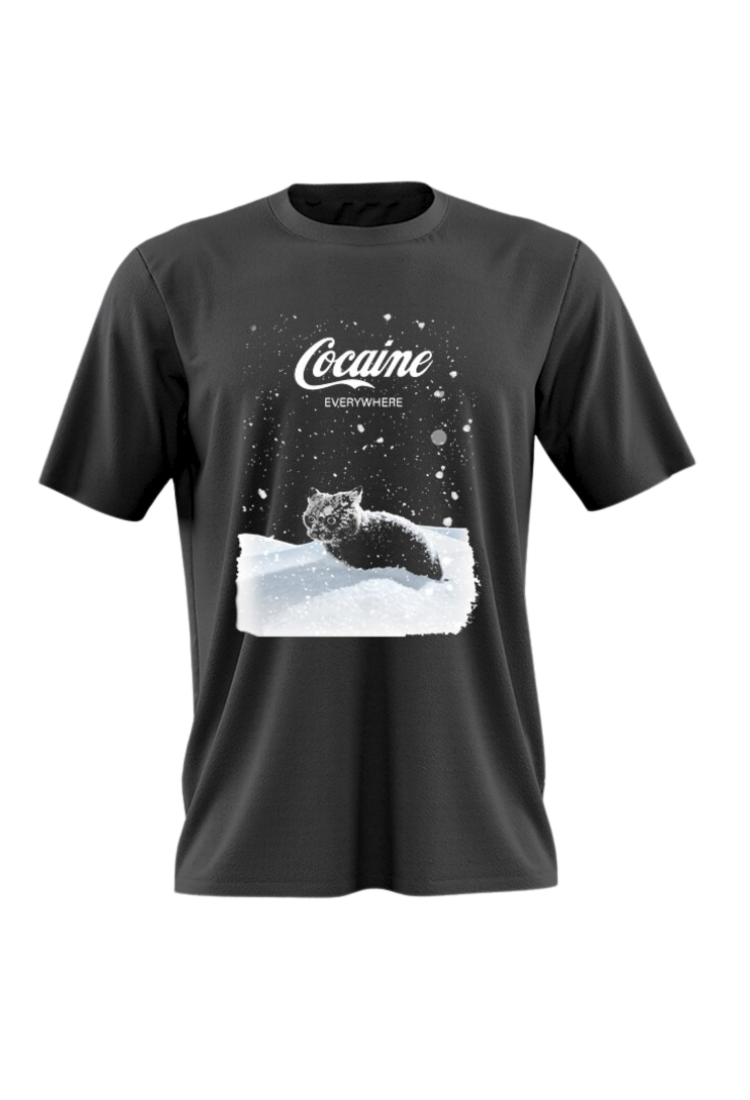 Cocaine Cat MB685 Men's T-Shirt