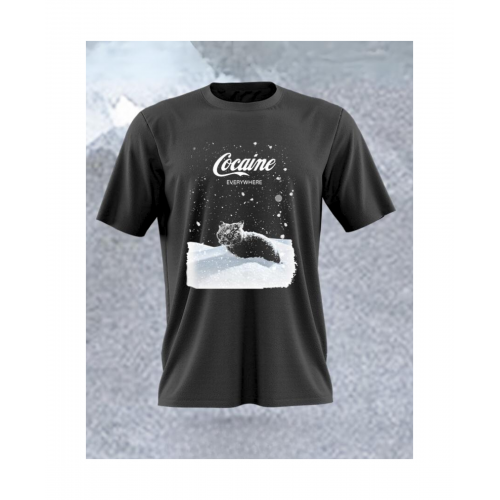 Cocaine Cat MB685 Men's T-Shirt