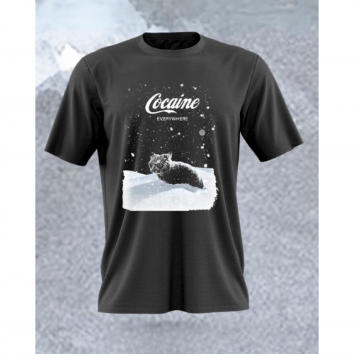 Cocaine Cat MB685 Men's T-Shirt