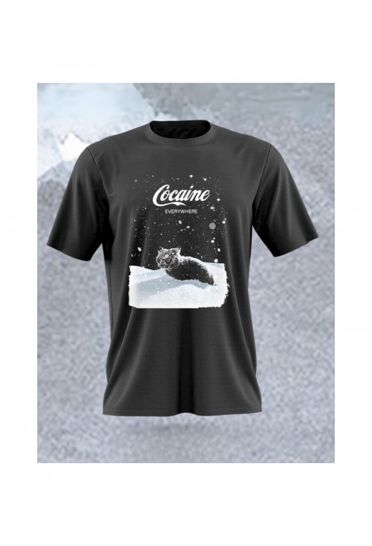 Cocaine Cat MB685 Men's T-Shirt