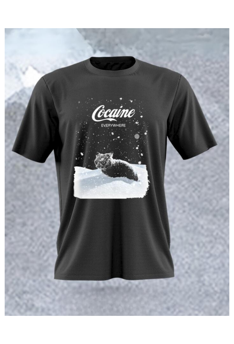 Cocaine Cat MB685 Men's T-Shirt