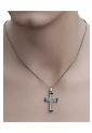 Men's Two-Color Embossed Cross MSC253