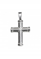 Men's Embossed Steel Cross MSC254
