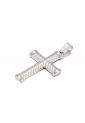 Men's Embossed Steel Cross MSC254