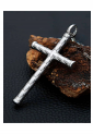 Men's Embossed Steel Cross MSC255