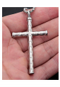 Men's Embossed Steel Cross MSC255