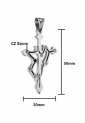 Sagittarius Zodiac Sign Cross Pendant MSC256