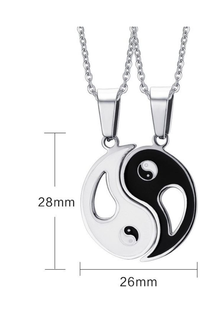 Yin Yang Two Halves Pendant MSC259