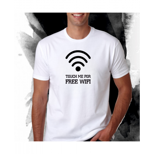Ανδρική Μπλούζα Ανδρική Touch me for FREE Wi-Fi MTW998