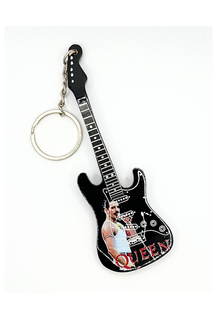 Guitar Key Chain / Magnet Queen QKR984