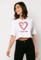 Γυναικεία Crop Μπούζα Valentine's Day I Love You S5452C Γυναικεία Crop Μπούζα Valentine's Day I Love You S5452C