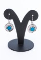 925 silver earring with synthetic blue Opal Greka SBO006