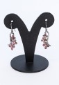 Pink opal silver earring SRO002