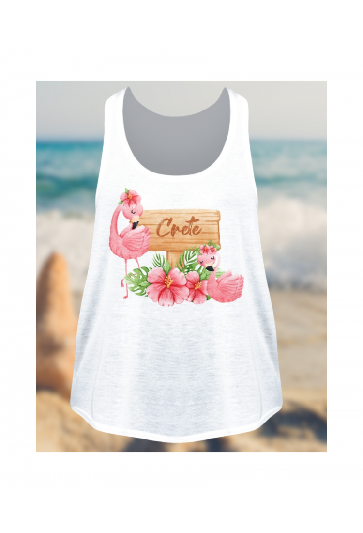 Children's Sleeveless Flamingo T-Shirt TDK051