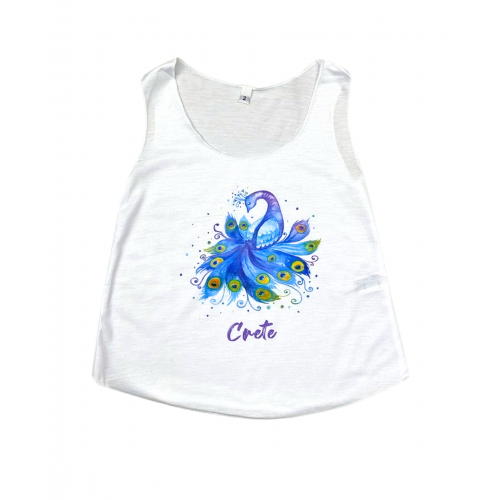 Children's Sleeveless Peacock T-Shirt TDK231