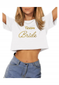 Women's Crop T-shirt Team Bride WCT201