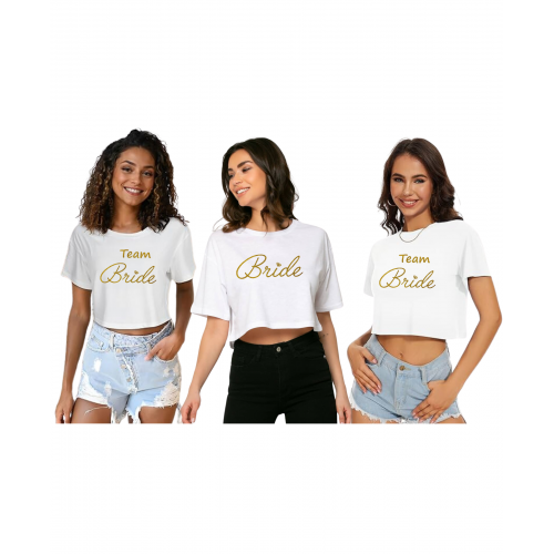 Women's Crop T-shirt Bride WCT202
