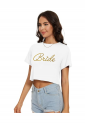 Women's Crop T-shirt Bride WCT202