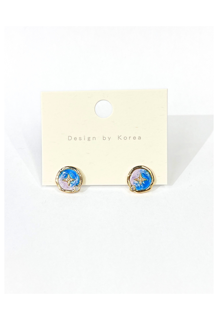 Handmade Enamel Earrings WER322