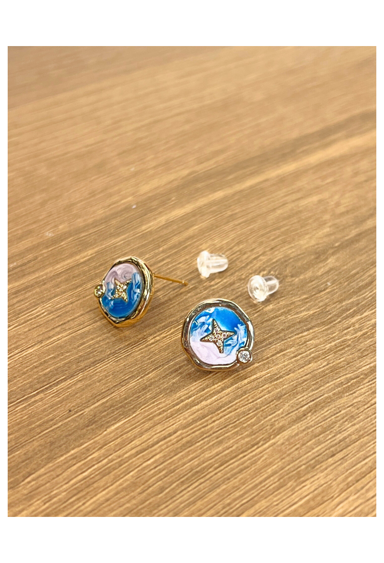 Handmade Enamel Earrings WER322 Handmade Enamel Earrings WER322