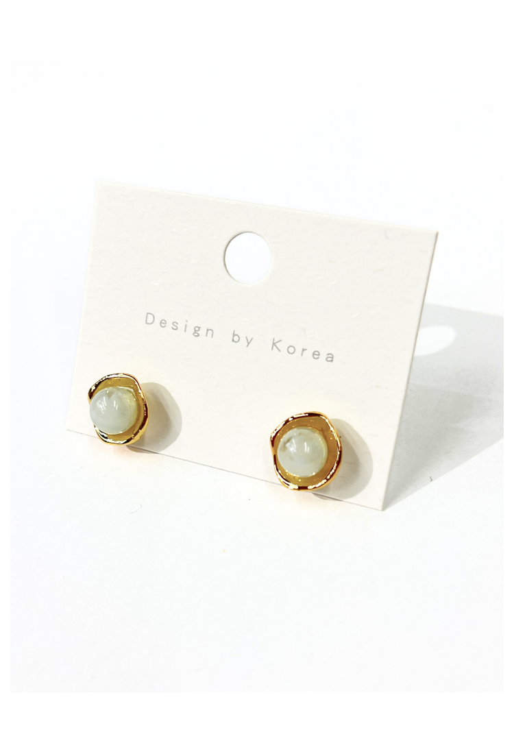 Brass Stud Earrings WER323