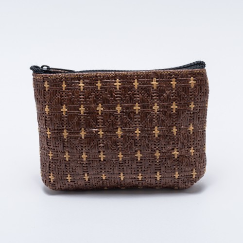 Synthetic straw wallet WPS041