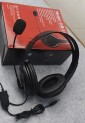 Black headphones with microphone