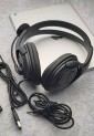 Black headphones with microphone