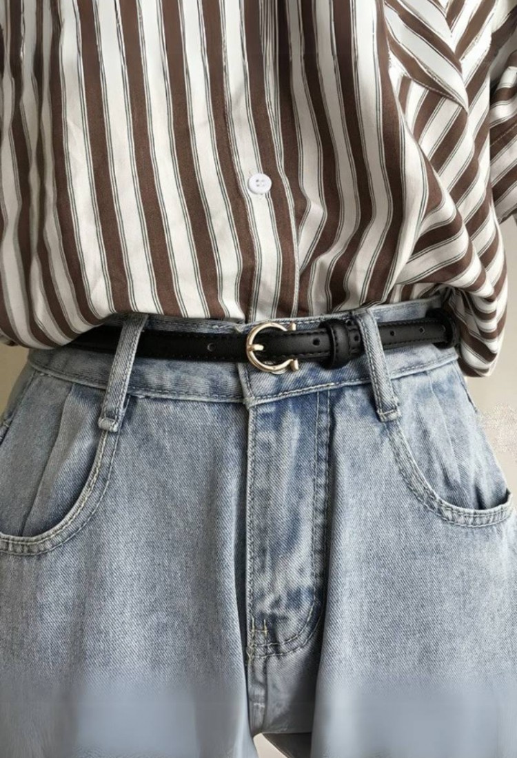 Womens belt thin Duncania 1.5 cm x 100 cm Womens belt thin Duncania 1.5 cm x 100 cm
