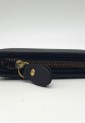 Ανδρικό πορτοφόλι σετ 2 τεμ. 81096-1 Δερμάτινο. Θήκη με φερμουάρ για ψιλά . Μαύρο